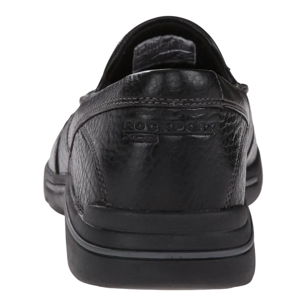 Rockport‎ Eberdon Black Leather Slip On Loafer Shoes Men 13W - Picture 3 of 11